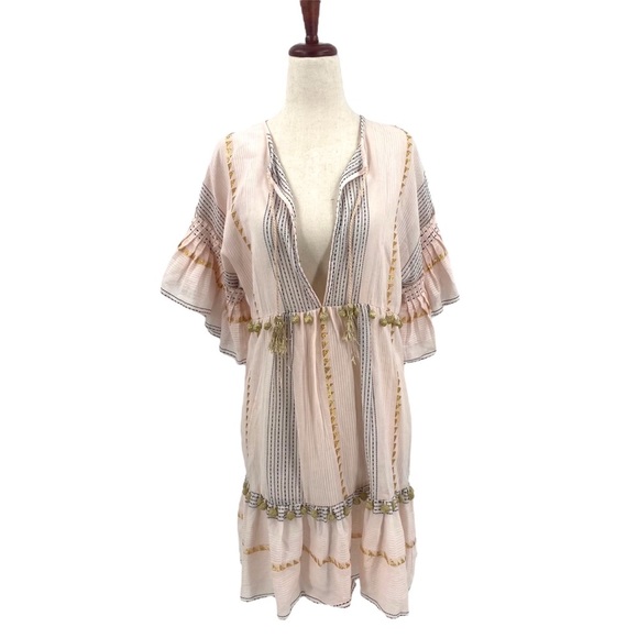 Saylor Bohemian Mini Dress Small - Picture 1 of 6